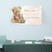 Mommy and Me Teddy Bear Baby Dusche Willkommen Banner (Messeveranstaltung)