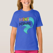 Mommy and Mini Mermaid Matching Parent & Kid Girl T-Shirt (Vorderseite)