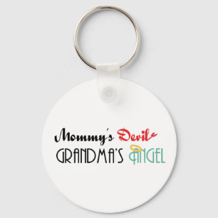 Mommy' s-Teufel, Grandma' s-Engel Schlüsselanhänger