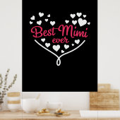 Mommy Art Best Mimi Ever Poster (Küche)