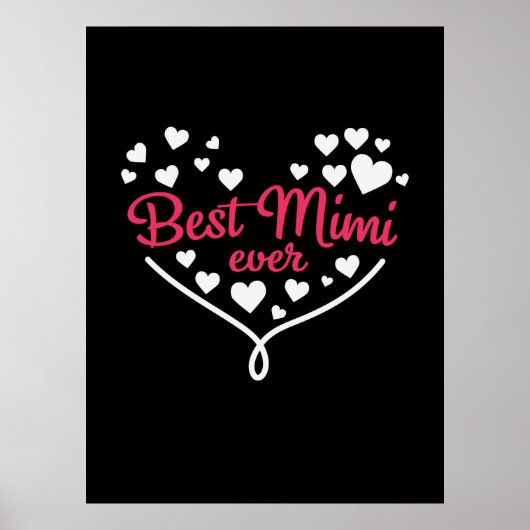 Mommy Art Best Mimi Ever Poster (Vorne)