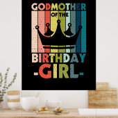 Mommy Art Godmutter vom Geburtstagskind Poster (Küche)