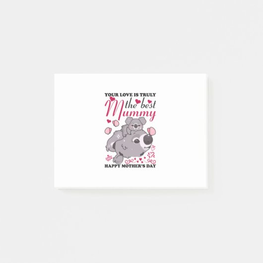 Mommy Art The Best Mommy Post-it Klebezettel (Vorderseite)