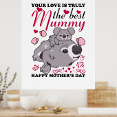 Mommy Art The Best Mommy Poster (Küche)
