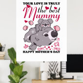 Mommy Art The Best Mommy Poster (Heimbüro)