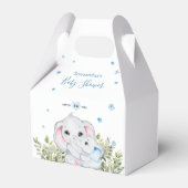 Mommy Baby Elephant Greenerenery Baby Shower Geschenkschachtel (Vorderseite)