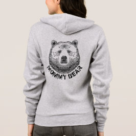 Mommy Bär, Handgezeichnete Illustration Hoodie