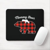 Mommy Bear Flannel Red Plaid Pajama Family Matchin Mousepad (Mit Mouse)
