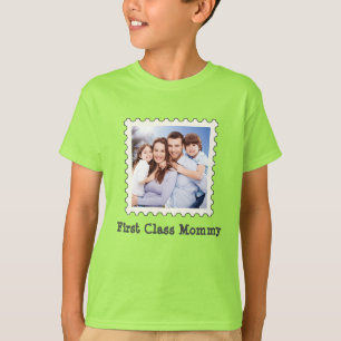 Mommy Best Mama benutzerdefiniertes Quadrat-Foto d T-Shirt