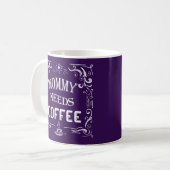 Mommy braucht Kaffee Kaffeetasse (Vorderseite Links)