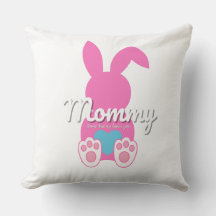 Mommy Bunny Throw Kissen - Ostergeschenk für Mama