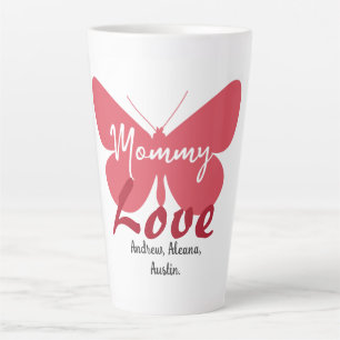 Mommy Butterfly Mama Namen Personalisiert anpassen Milchtasse