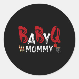 Mommy Byby Grillen Runder Aufkleber