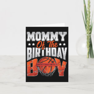 Mommy Bysketbyll Birthday Boy Family Byller B-Tag Karte