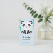 Mommy Calling Card Niedlich Panda Bamboo Visitenkarte (Stehend Vorderseite)