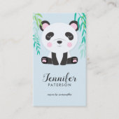 Mommy Calling Card Niedlich Panda Bamboo Visitenkarte (Vorderseite)