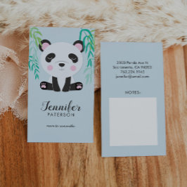 Mommy Calling Card Niedlich Panda Bamboo Visitenkarte