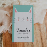 Mommy Calling Card Niedlich White Kitty Cat Visitenkarte<br><div class="desc">Niedliche und moderne Telefonkarte mit Ihrem Namen, Kindername und Kontaktinformationen. Illustration einer niedlichen, weißen Kätzin. Die Texte sind auf ihrem Bauch und auch auf der Rückseite der Karte. Alle Texte sind online editierbar. Diese Karte ist sehr nützlich, um anderen Eltern, Lehrern, Schulveranstaltungen, Nachbarn, Babysittern etc. zu geben. Sie enthält Ihre...</div>