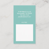 Mommy Calling Card Niedlich White Kitty Cat Visitenkarte (Rückseite)