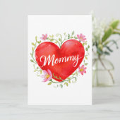 Mommy Card Feiertagskarte (Stehend Vorderseite)