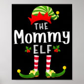 Mommy Christmas Elf Matching Pajama X-mas Party  Poster (Vorne)