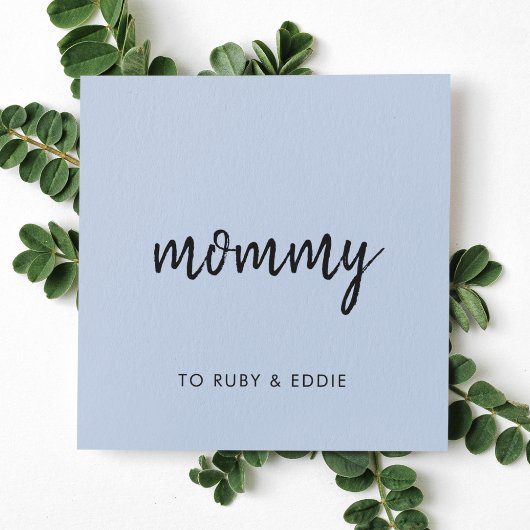 Mommy Contact | Niedlich Blue Modern Mama alling C Rabattkarte