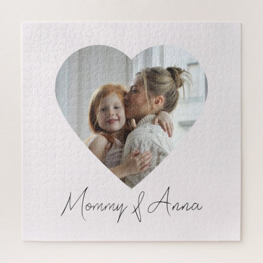 Mommy Custom Name & Photo Puzzle (Vertikal)