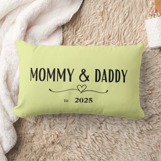 Mommy & Daddy - New Parent Keepake Décor Lendenkissen (Decke)