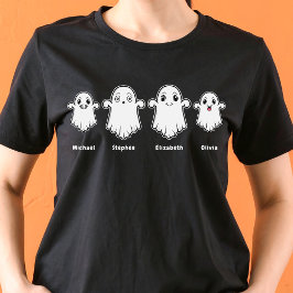Mommy Daddy und Two Kids 4 Person Ghost Family T-Shirt
