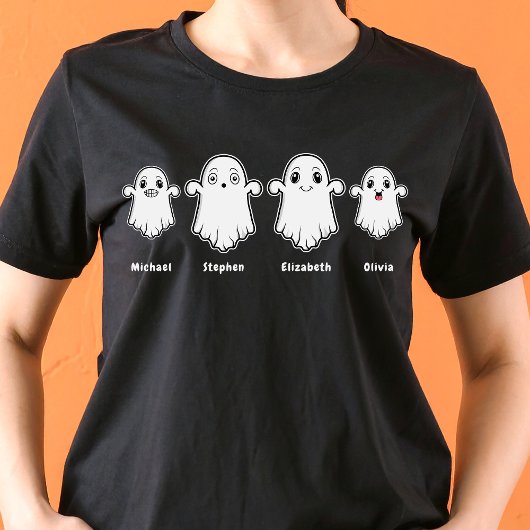 Mommy Daddy und Two Kids 4 Person Ghost Family T-Shirt
