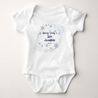 Mommy/Daddys kleine Schneeflocke | Personalisierte Baby Strampler