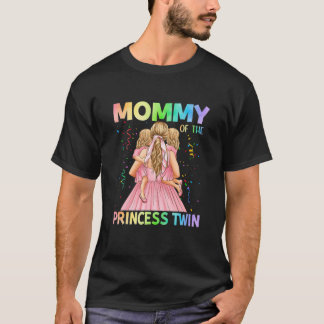 Mommy der Prinzessin Twin Mama Tochter Happy Moth T-Shirt