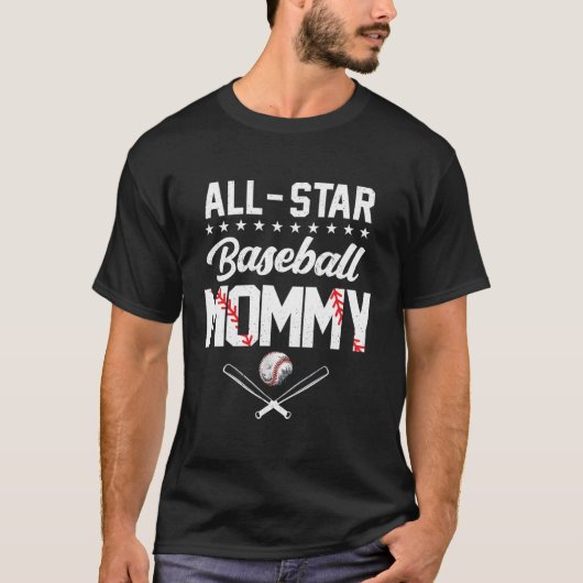 Mommy des All Star Baseball Pop Pop T-Shirt (Vorderseite)