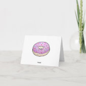 Mommy du bist der süßeste Pink Donut Karte (Rückseite)