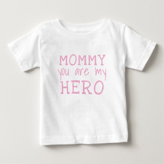 Mommy du bist mein Held Einfache Typografie Baby T-shirt (Vorderseite)
