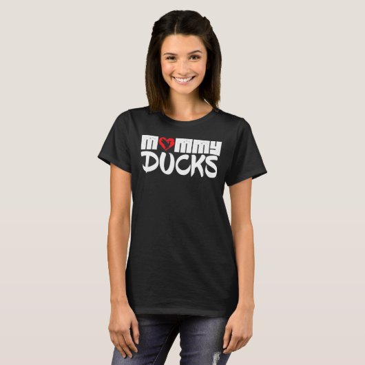Mommy Ducks Duck Mama Mother Ducklings Duckling T-Shirt (Vorne ganz)