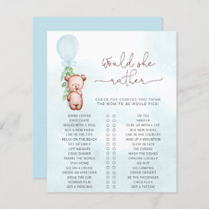 Mommy eher Game Baby Dusche Teddy Bär