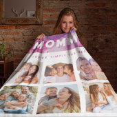 Mommy einfach die beste FotoCollage Personalisiert Fleecedecke