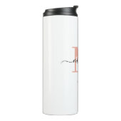 Mommy Elegant Script Monogram Thermosbecher (Nach links gedreht)