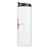 Mommy Elegant Script Monogram Thermosbecher (Nach rechts gedreht)