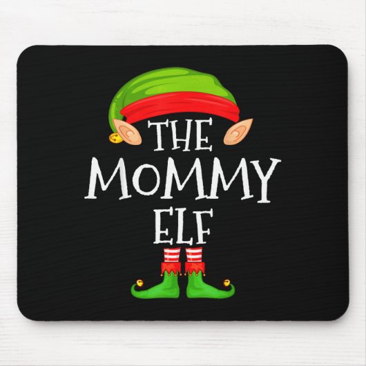 Mommy Elf Family Christmas Mommy Elf Sweater Match Mousepad (Vorne)