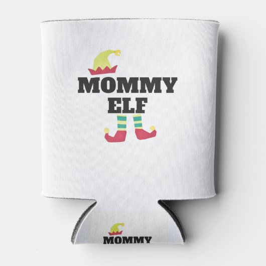 Mommy Elf Funny Matching Weihnachtsgeschenk Dosenkühler (Vorderseite)