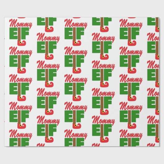 Mommy Elf Geschenkpapier (Flach)