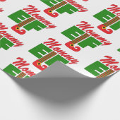 Mommy Elf Geschenkpapier (Ecke)