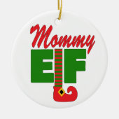 Mommy Elf Keramik Ornament (Vorne)