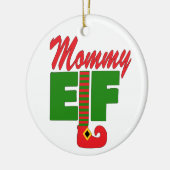 Mommy Elf Keramik Ornament (Links)