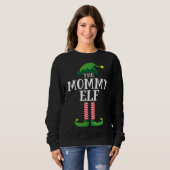 Mommy Elf Matching Familienweihnachtliches Party Sweatshirt (Vorne ganz)