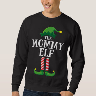 Mommy Elf Matching Familienweihnachtliches Party Sweatshirt