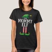 Mommy Elf Matching Familienweihnachtliches Party T-Shirt (Vorderseite)
