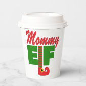 Mommy Elf Pappbecher (Vorderseite)